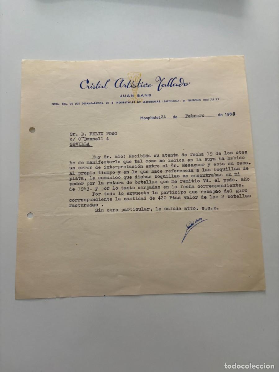 Cartas comerciales: CARTA COMERCIAL. CRISTOBAL CATAL&Aacute;N. FABRICANTE DE JOYER&Iacute;A. MADRID, 1964