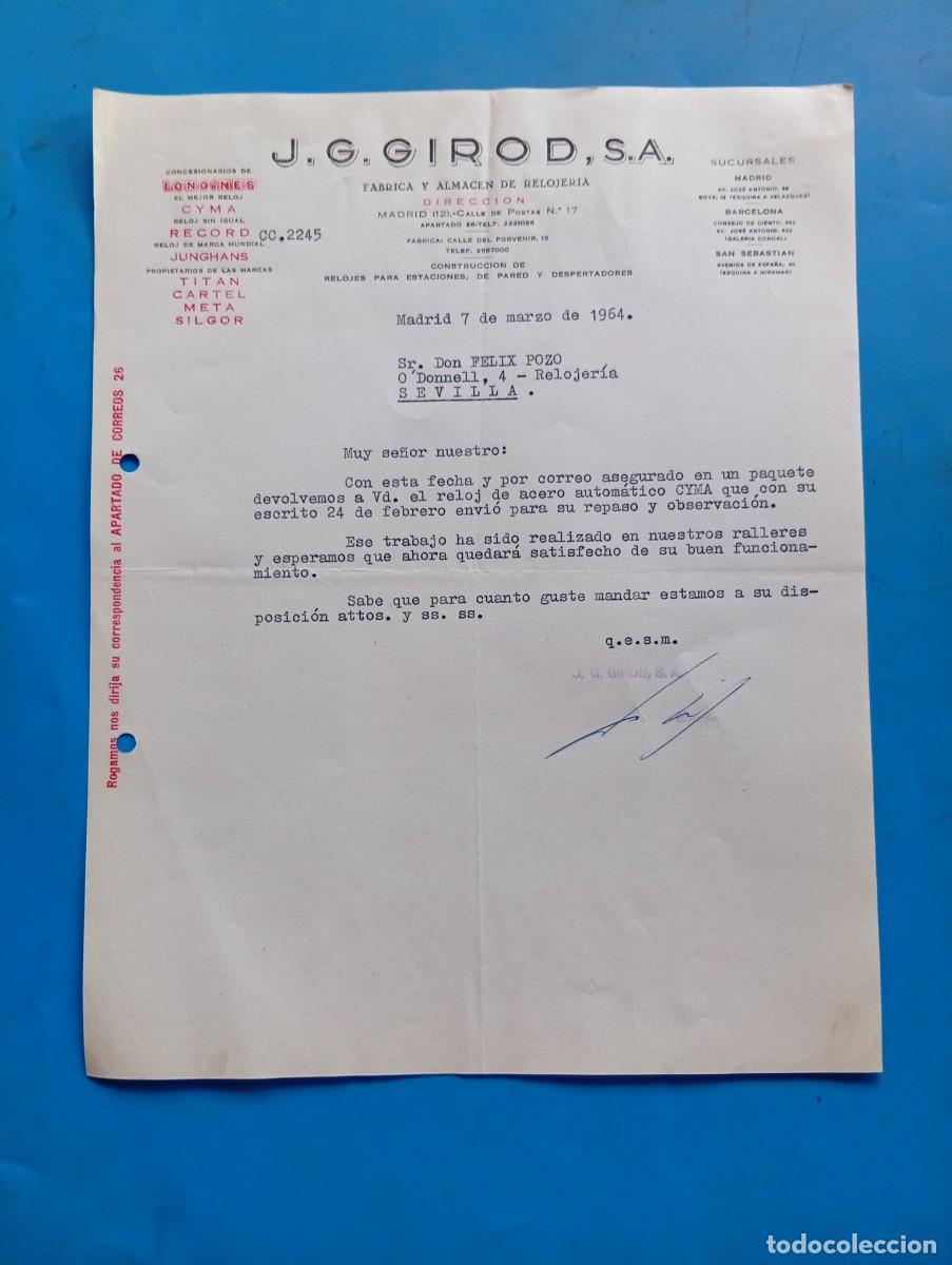 Cartas comerciales: CARTA COMERCIAL. BILBAO. 1964. F&Aacute;BRICA DE JOYER&Iacute;A Y ORFEBRER&Iacute;A. HIJOS DE ALFREDO ALVAREZ.