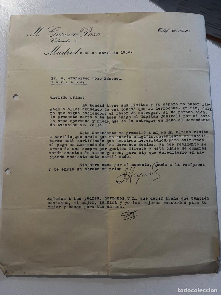 Cartas comerciales: CARTA COMERCIAL. MADRID, 1964. M. GARCIA POZO.