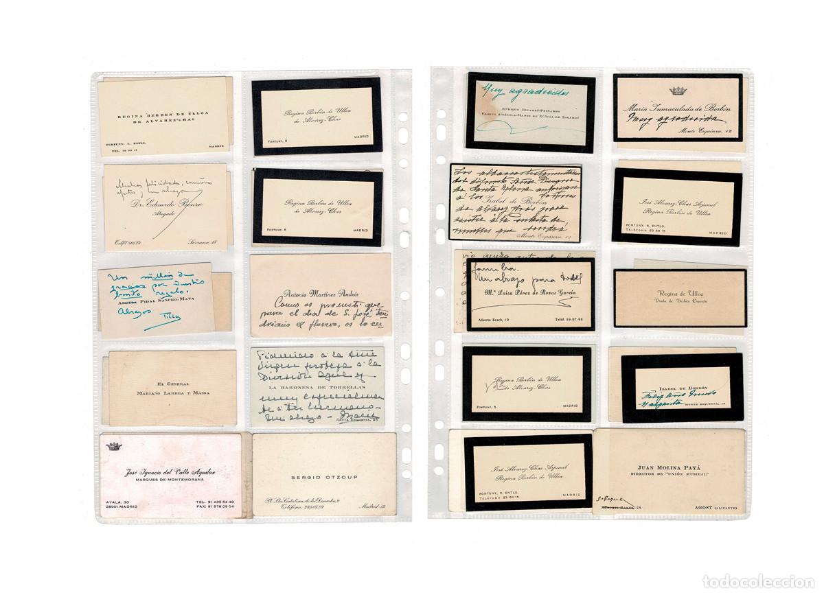 Gesch&auml;ftsbriefe: TARJETAS DE VISITA Y NOTAS AUT&Oacute;GRAFAS. ARISTOCRACIA Y ALTA SOCIEDAD ESPA&Ntilde;OLA. CASA DE BORB&Oacute;N.
