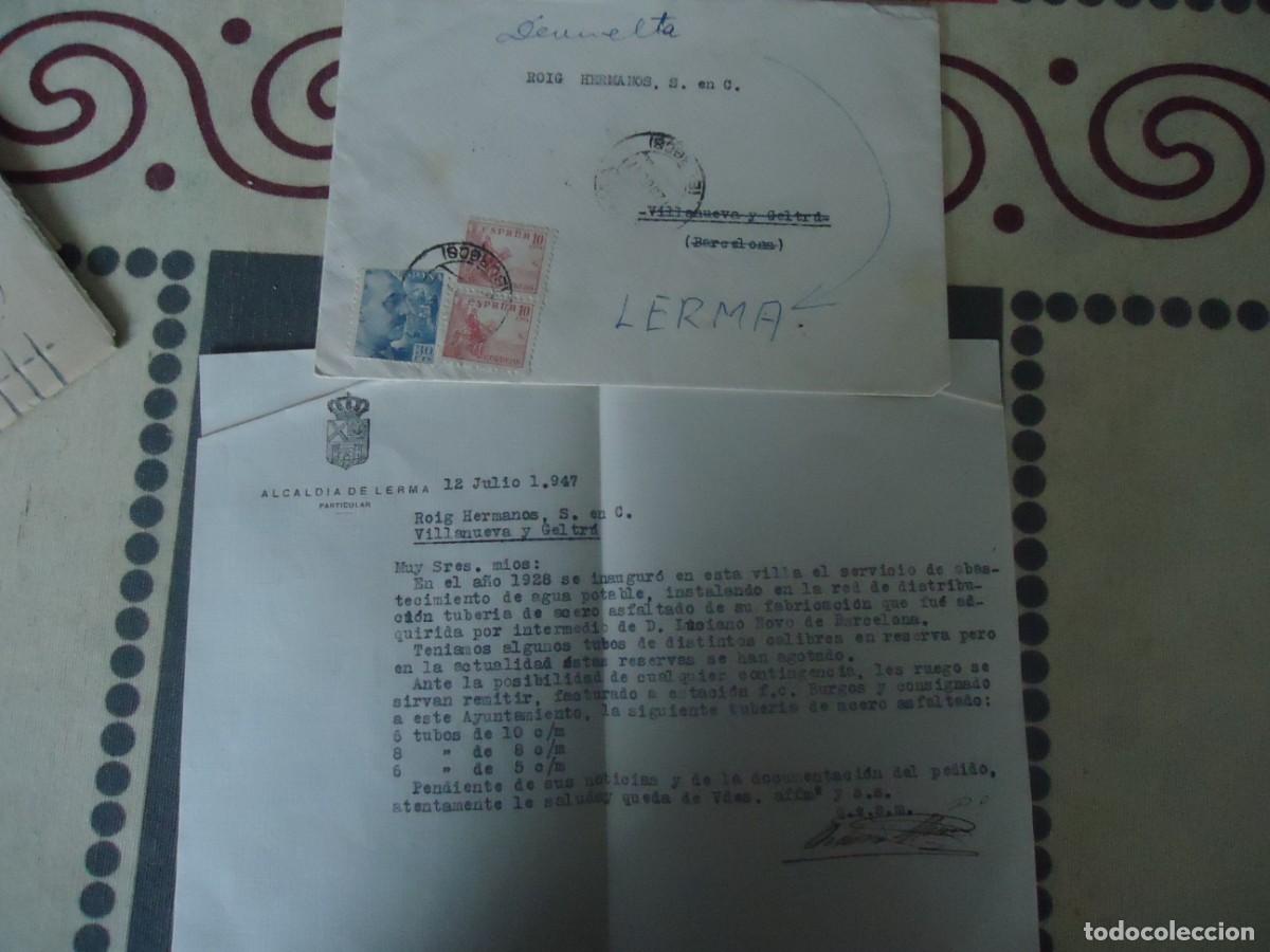 Cartas comerciales: CARTA DEVUELTA A LERMA - Foto 1