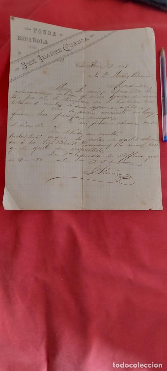 Cartas comerciales: CARTA FONDA LA ESPA&Ntilde;OLA ,,CEUTA A&Ntilde;O 1891 (( PEDIDOS M&Iacute;NIMOS 10 &euro; ) CAJA N.&ordm; 6