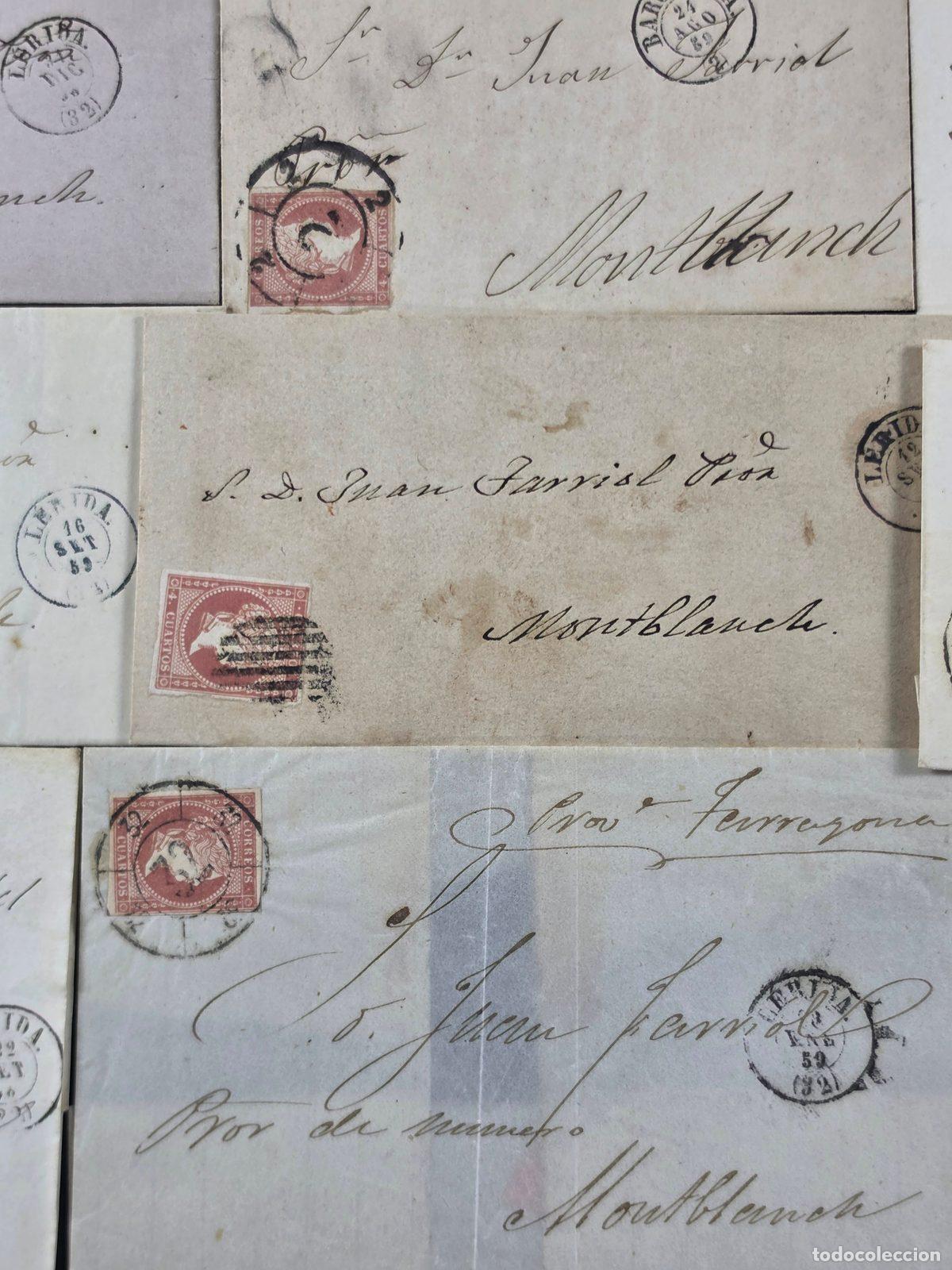 Cartas comerciales: Lote de 18 cartas Isabel II - Foto 4