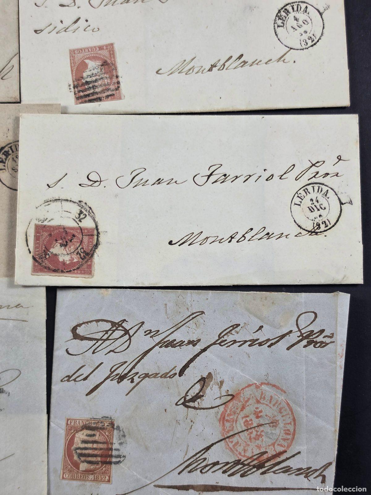 Cartas comerciales: Lote de 18 cartas Isabel II - Foto 6