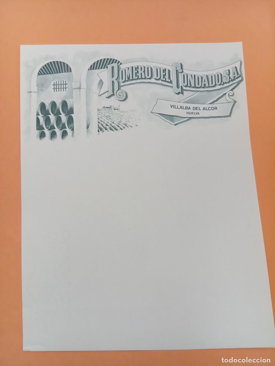 Cartas comerciales: CARTA COMERCIAL. VILLALBA DEL ALCOR, HUELVA. ROMERO DEL CONDADO, S.A.