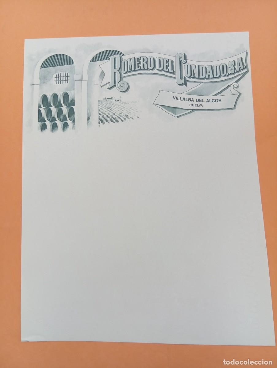 Cartas comerciales: CARTA COMERCIAL. VILLALBA DEL ALCOR, HUELVA. ROMERO DEL CONDADO, S.A.