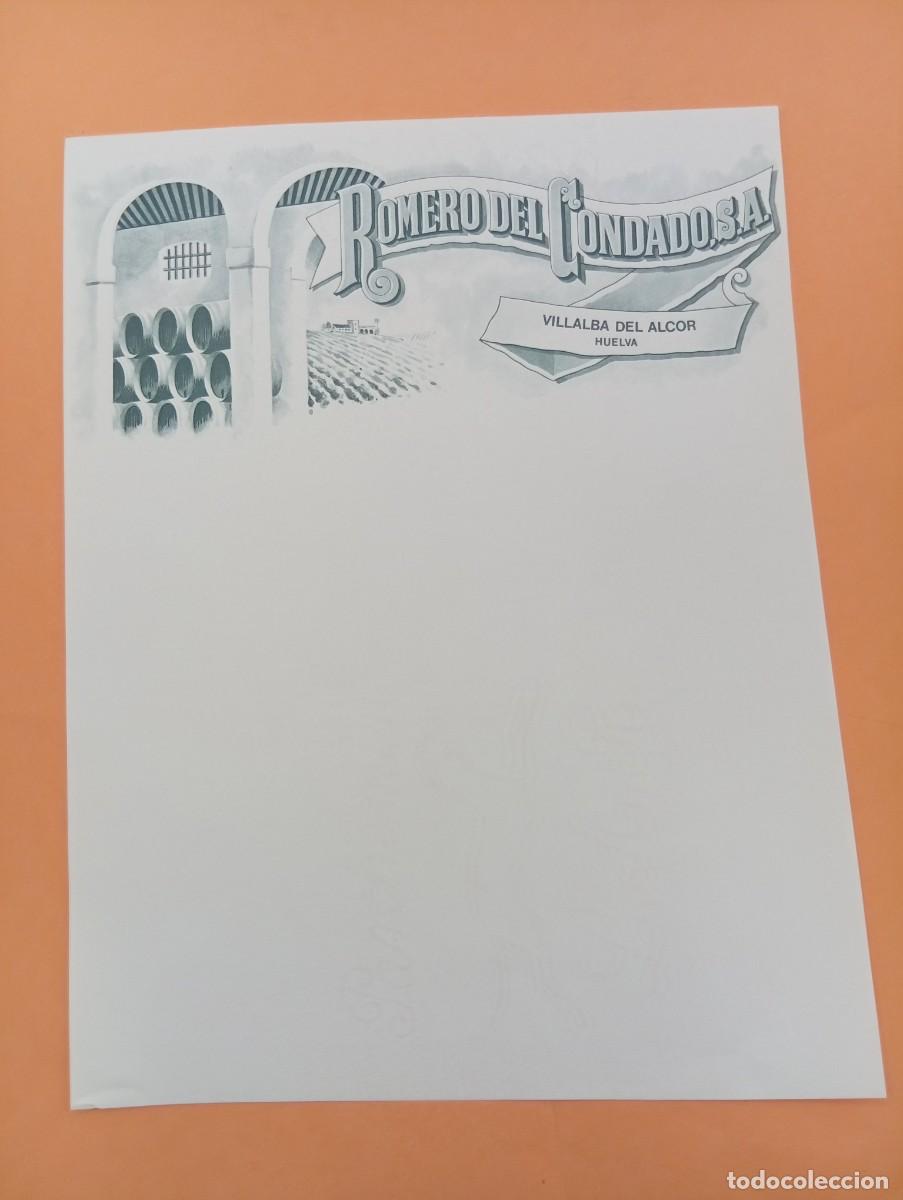Cartas comerciales: CARTA COMERCIAL. VILLALBA DEL ALCOR, HUELVA. ROMERO DEL CONDADO, S.A.