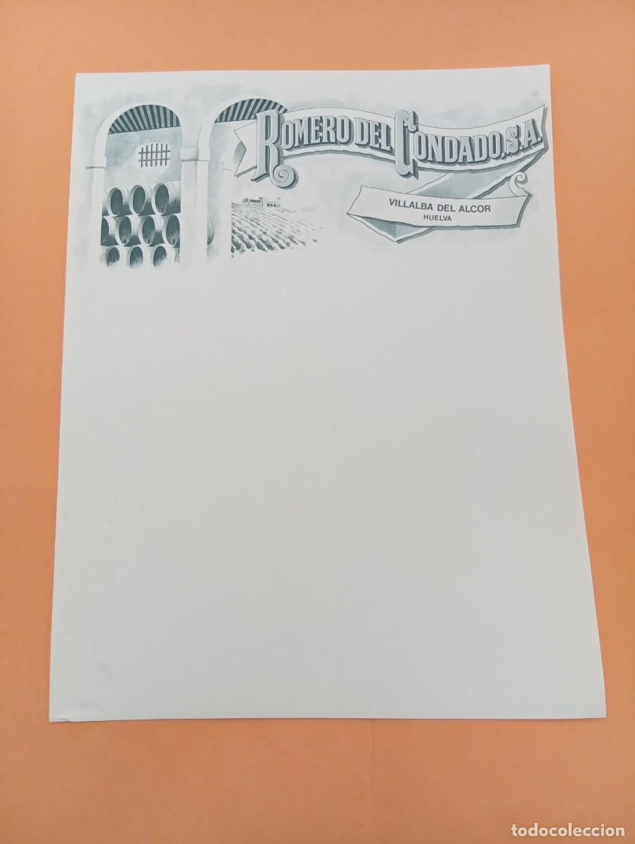 Cartas comerciales: CARTA COMERCIAL. VILLALBA DEL ALCOR, HUELVA. ROMERO DEL CONDADO, S.A.
