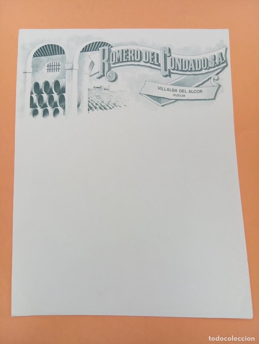 Cartas comerciales: CARTA COMERCIAL. VILLALBA DEL ALCOR, HUELVA. ROMERO DEL CONDADO, S.A.