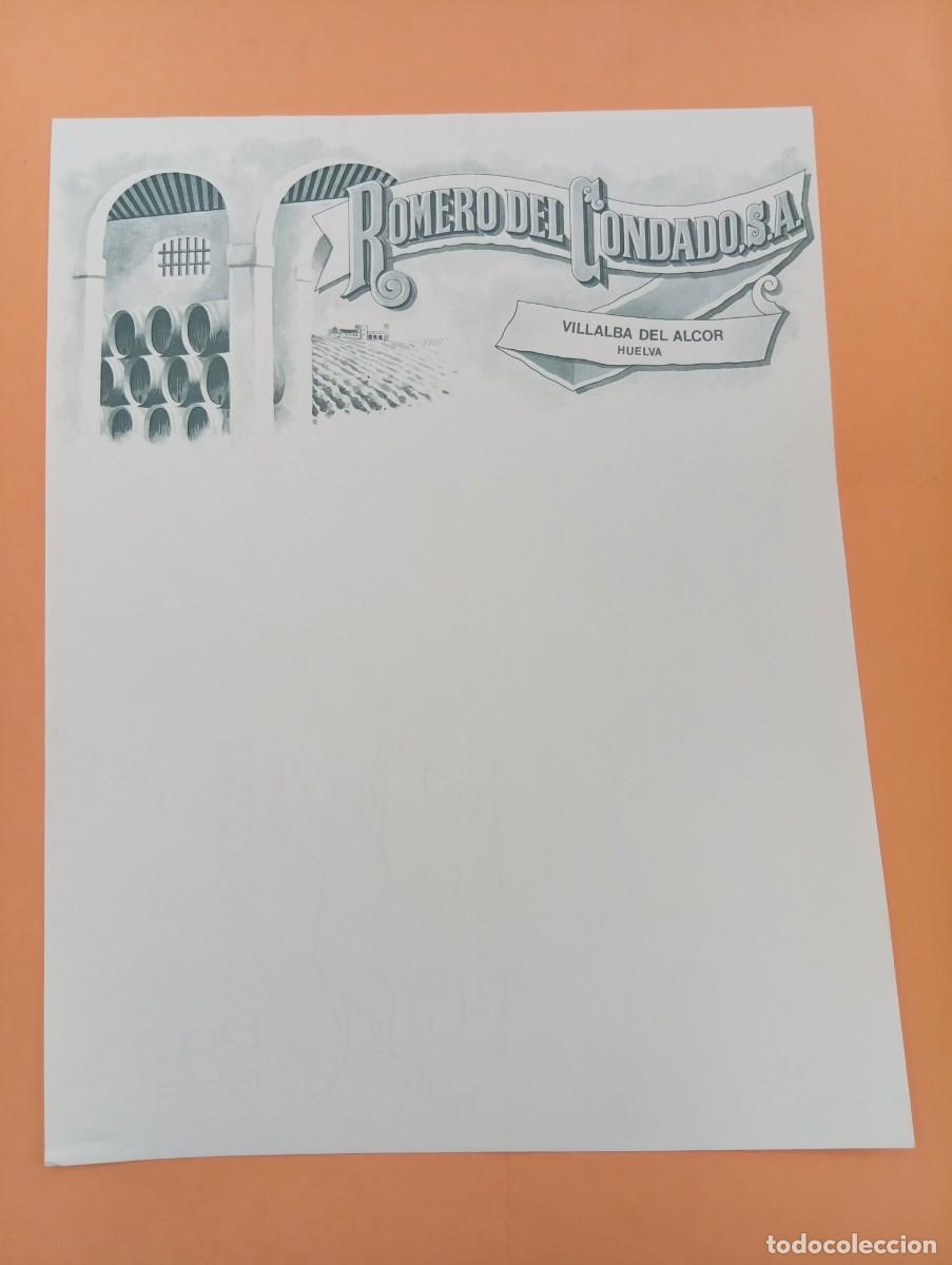 Cartas comerciales: CARTA COMERCIAL. VILLALBA DEL ALCOR, HUELVA. ROMERO DEL CONDADO, S.A.