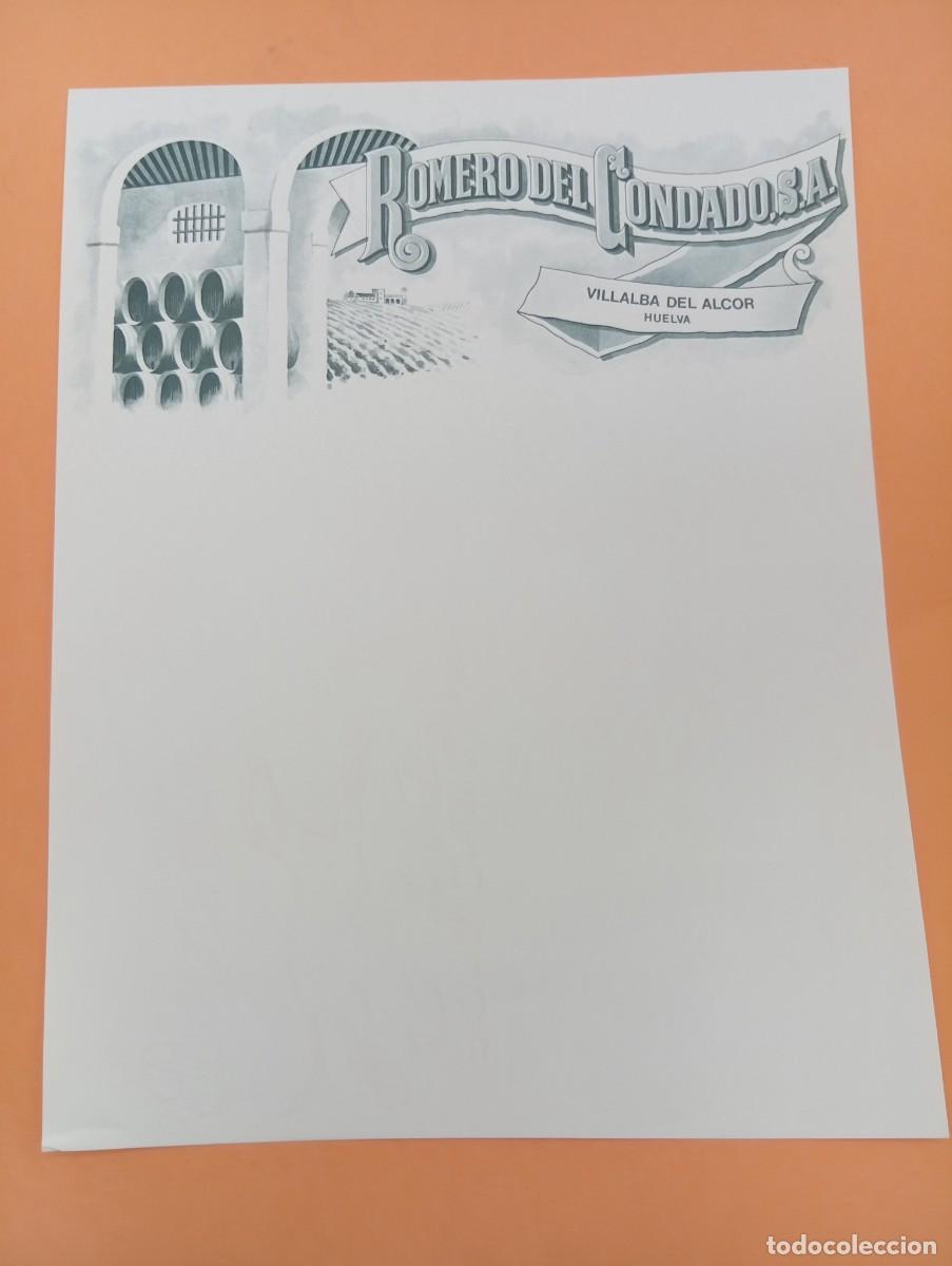 Cartas comerciales: CARTA COMERCIAL. VILLALBA DEL ALCOR, HUELVA. ROMERO DEL CONDADO, S.A.
