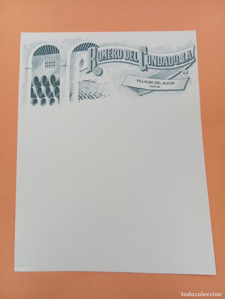 Cartas comerciales: CARTA COMERCIAL. VILLALBA DEL ALCOR, HUELVA. ROMERO DEL CONDADO, S.A.