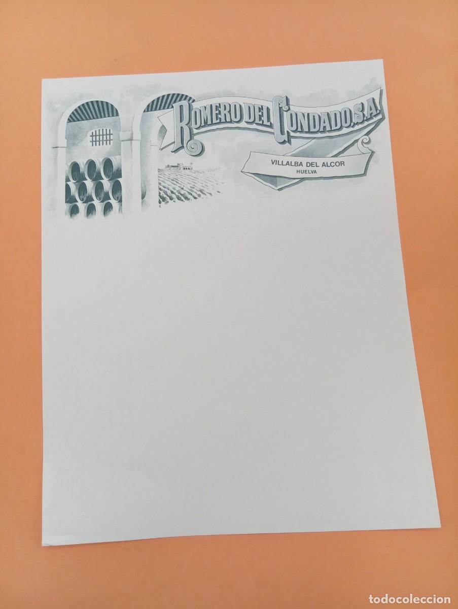 Cartas comerciales: CARTA COMERCIAL. VILLALBA DEL ALCOR, HUELVA. ROMERO DEL CONDADO, S.A.