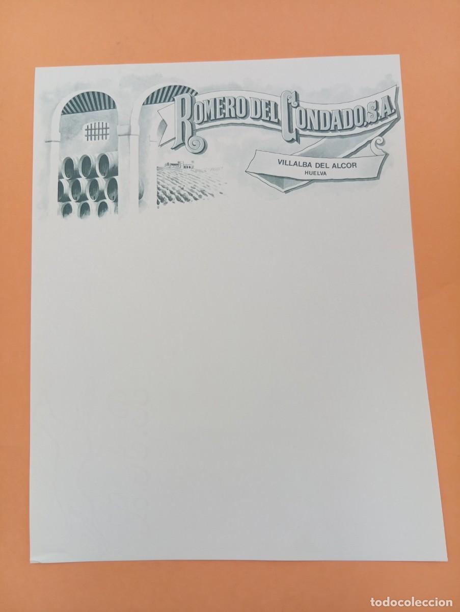 Cartas comerciales: CARTA COMERCIAL. VILLALBA DEL ALCOR, HUELVA. ROMERO DEL CONDADO, S.A.