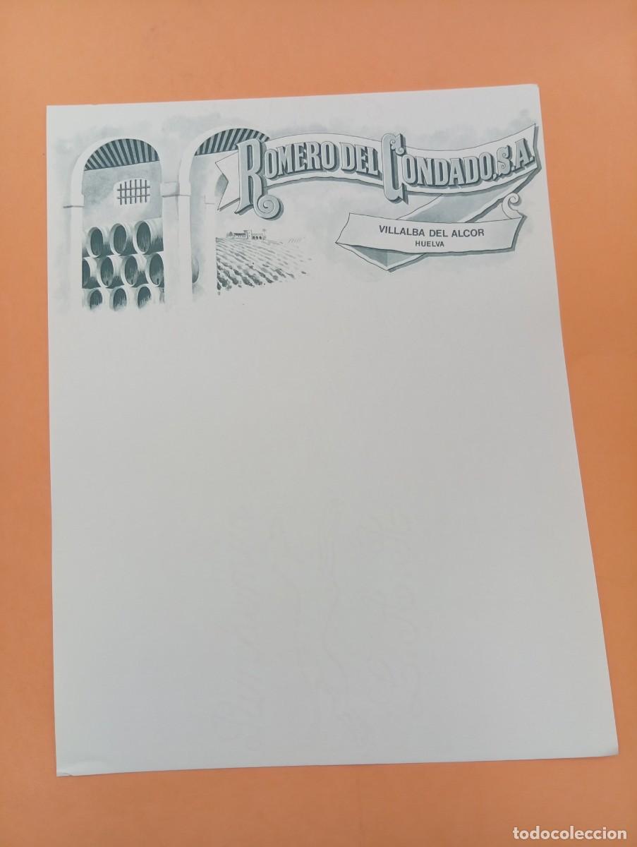 Cartas comerciales: CARTA COMERCIAL. VILLALBA DEL ALCOR, HUELVA. ROMERO DEL CONDADO, S.A.
