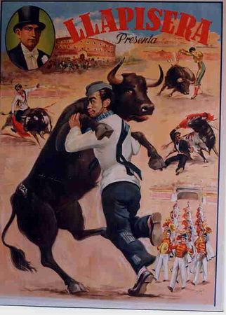 Affissi Spettacoli: CARTEL EXPECTACULOS LLAPISERA .CANTINFLAS COMICO TAURINO