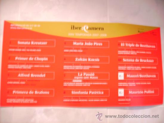 Carteles espect&aacute;culos: IBER:CAMERA (XXIV TEMPORADA 2007-2008) - Foto 1