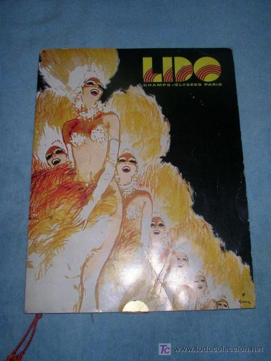 Carteles espect&aacute;culos: LIDO CHAMPS -ELYSEES PARIS - A&Ntilde;O 1973 - GUIA ESPECTACULO. - Foto 1