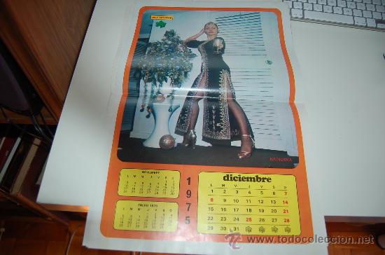 Carteles espect&aacute;culos: NADIUSKA. P&oacute;ster-calendario de 1975 - Foto 1