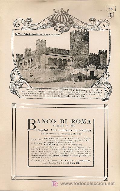 Carteles espect&aacute;culos: * ZAFRA, Badajoz * Palacio del Duque de Feria - 1911 - Foto 1