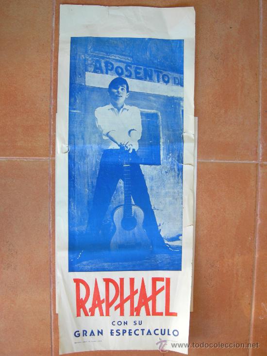 Carteles espect&aacute;culos: CARTEL RAPHAEL A&Ntilde;O 1963 - Foto 2