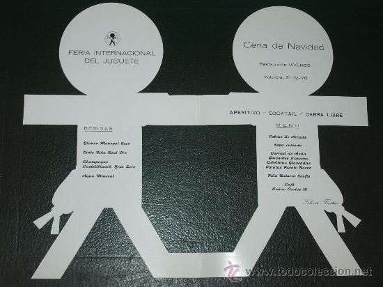 Carteles espect&aacute;culos: MENU  Feria Internacional del Juguete  ( 1976 ). - Foto 2