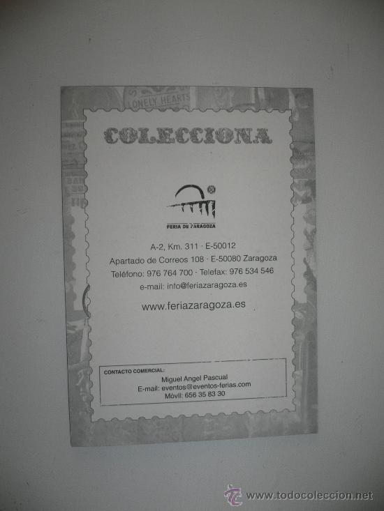 Carteles espect&aacute;culos: POSTAL-PROGRAMA COLECCIONA - Foto 2