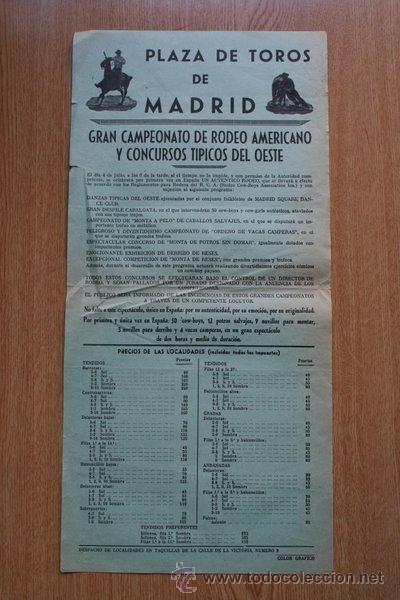 Carteles espect&aacute;culos: Cartel de Rodeo Americano. - Foto 1