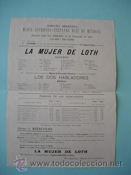 Carteles espect&aacute;culos: TEATRO ESPA&Ntilde;OL , MATILDE BUENO , 1902 - Foto 2