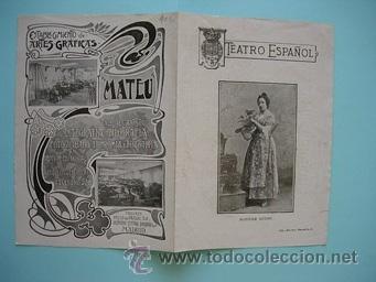 Carteles espect&aacute;culos: TEATRO ESPA&Ntilde;OL , MATILDE BUENO , 1902 - Foto 3