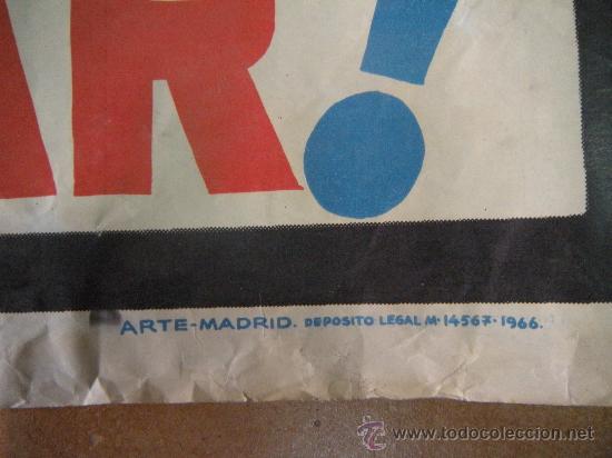 Carteles espect&aacute;culos: GRAN CARTEL MANOLO ESCOBAR, A&Ntilde;O 1966 - Foto 4