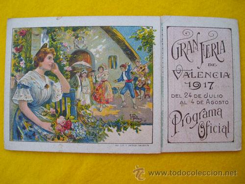 Carteles espect&aacute;culos: Programa Oficial : GRAN FERIA DE VALENCIA 1917 - Foto 1