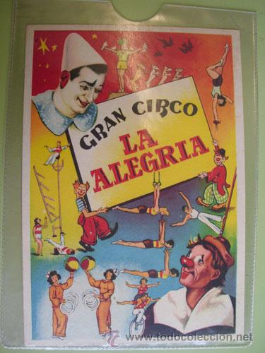 Carteles espect&aacute;culos: GRAN CIRCO LA ALEGR&Iacute;A - Foto 1