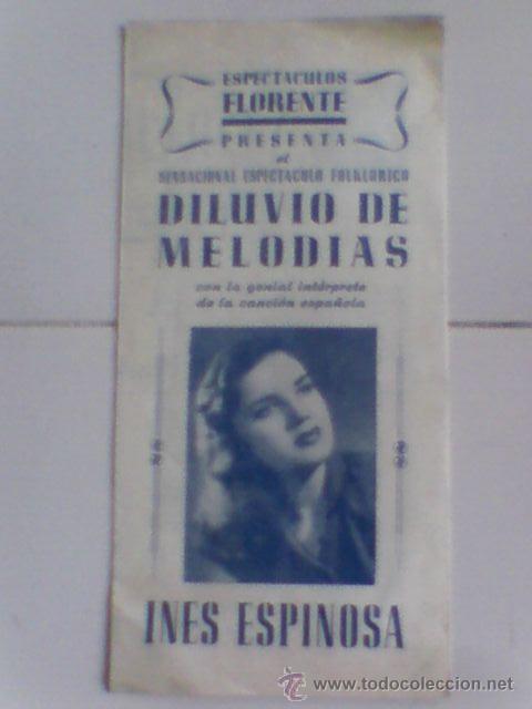 Carteles espect&aacute;culos: Folletin espectaculo Diluvio de EStrelas antiguo - Foto 1