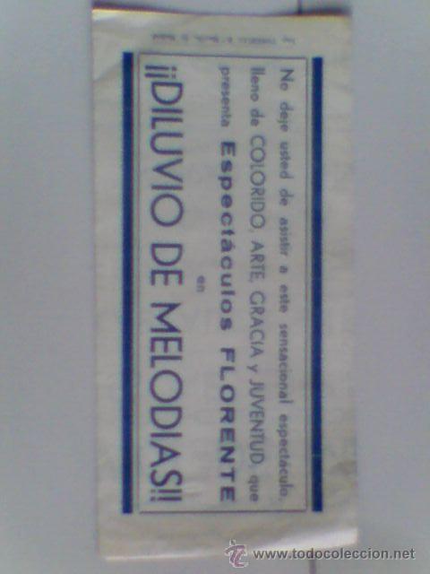 Carteles espect&aacute;culos: Folletin espectaculo Diluvio de EStrelas antiguo - Foto 2