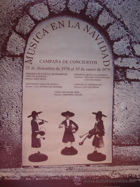Carteles espect&aacute;culos: SEVILLA MUSICA EN LA NAVIDAD 1978 - Foto 1