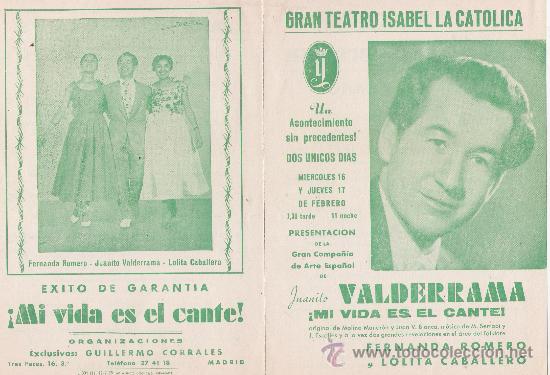 Carteles espect&aacute;culos: juanito valderrama - Foto 1