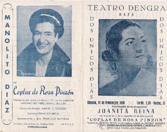 Carteles espect&aacute;culos: juanita reina 1981 - Foto 1