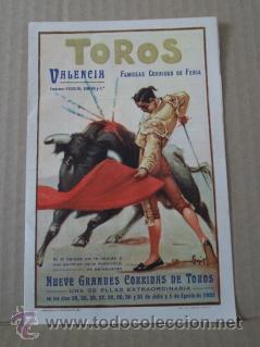 Carteles espect&aacute;culos: Toros Valencia Famosas corridas de Feria 1932. Programa de mano - Foto 1