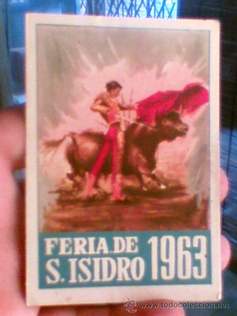 Carteles espect&aacute;culos: Diptico feria bolsillo  San Isidro 1963 - Foto 1