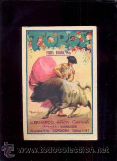 Carteles espect&aacute;culos: Toros C&oacute;rdoba Feria Oto&ntilde;o 1932 Programa de festejos - Foto 1