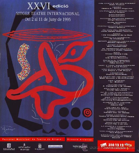 Carteles espect&aacute;culos: Sitges Teatre Internacional (26. Sitges. 1995) - Foto 1