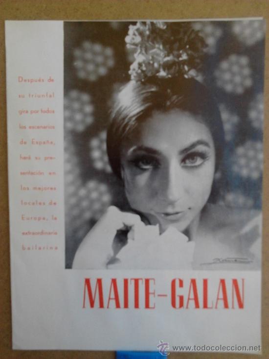 Carteles espect&aacute;culos: Artista, Maite Galan - Foto 1