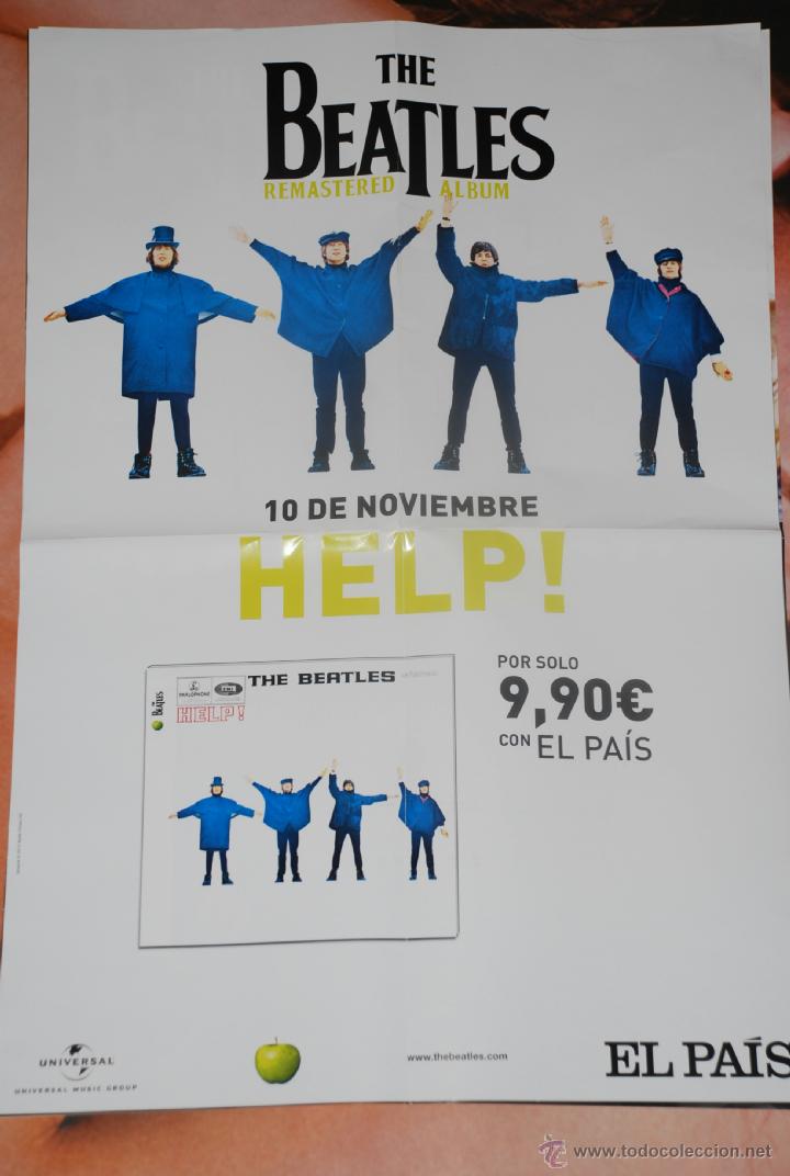 Carteles espect&aacute;culos: THE BEATLES **HELP** CARTEL 41X60 CM. APROX. - Foto 1