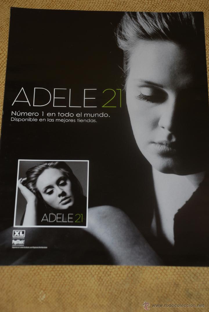 Carteles espect&aacute;culos: ADELE 21 CARTEL 30X42 CM. APROX. - Foto 1