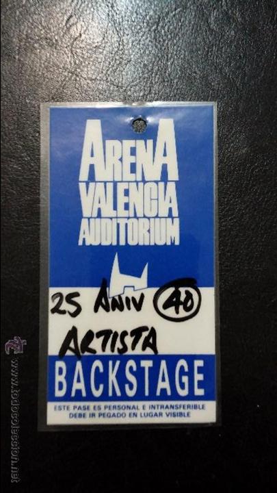 Carteles espect&aacute;culos: Backstage ARENA VALENCIA AUDITORIUM - Foto 1