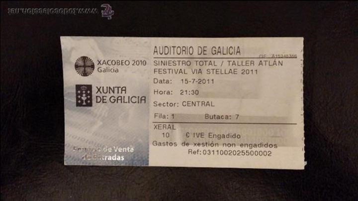 Carteles espect&aacute;culos: Entrada Siniestro Total. 15/07/2011 - Foto 1