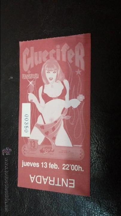 Carteles espect&aacute;culos: Entrada concierto gluecifer - Foto 1