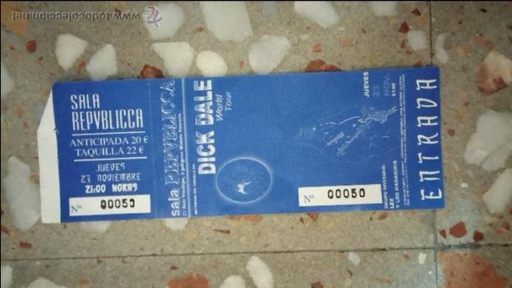 Carteles espect&aacute;culos: Entrada concierto Dick dale - Foto 1
