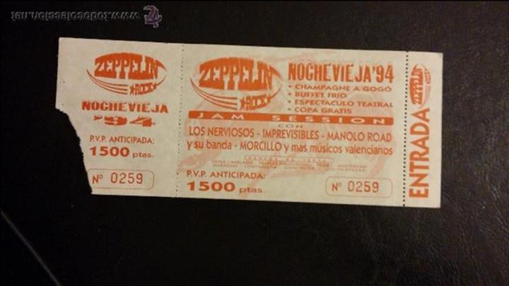 Carteles espect&aacute;culos: Entrada nochevieja 94 jam sesion - Foto 1